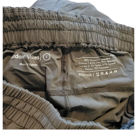 Outdoor Voices Woman's Pants Size Large Olive Green Drawstring Waist JJ3298 - Picture 12 of 12